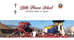 Desktop Screenshot of littleflowerschoolnv.org
