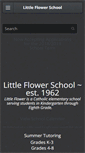 Mobile Screenshot of littleflowerschoolnv.org